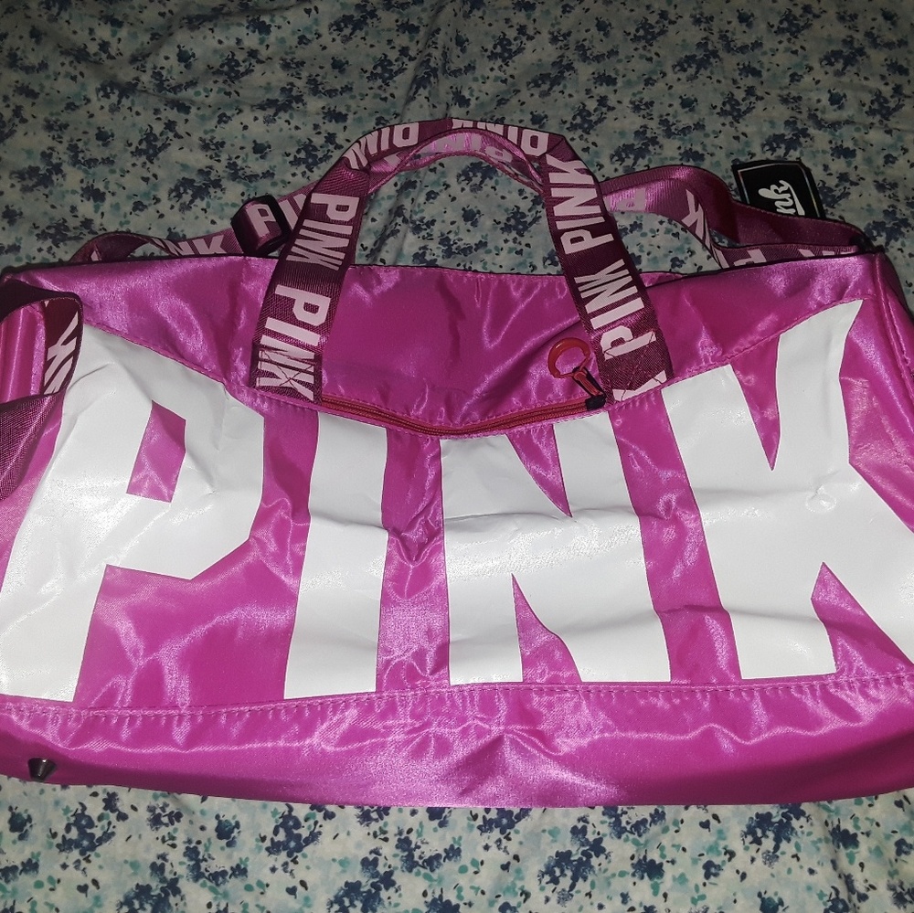 PINK duffle bag.